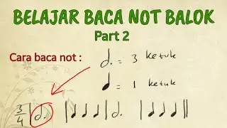Tutorial Cara Baca Not Balok - part 2 | belajar not 1 & 3 ketuk