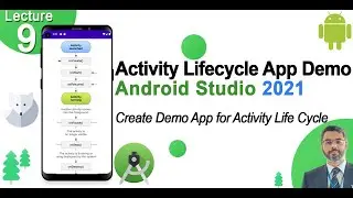 Android Activity Lifecycle using App | App Demo for Activity Lifecycle in Android Studio | L-9