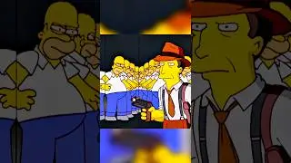 Homer's Fight in a Hall of Mirrors 🔥 #simpsons #shorts