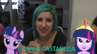 Carla Casta&ntilde;eda - voz de Twilight Sparkle (dice TE AMO TIMBER)