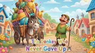 The Brave Little Donkey and His Heavy Burden