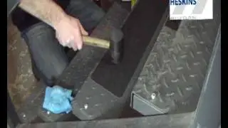 Grip Tape Conformable By Heskins Applied onto Chequer Plate