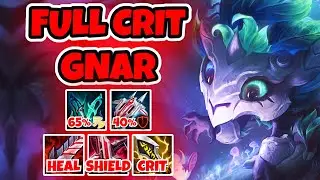 THIS FULL CRIT GNAR BUILD IS SO BROKEN!!! Season 15 Gnar Gameplay (League of Legends
