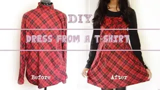 DIY Transformation: Dress from a T-shirt