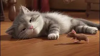 lazy cat sleeping in a funny position