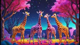 Four Little Giraffes Find Shapes + More Nursery Rhymes & Kids Songs