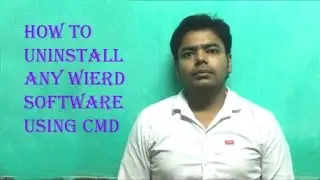 How to uninstall weird uninstallable software using cmd