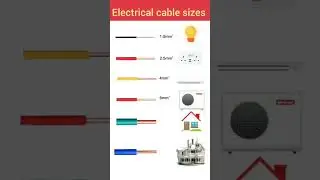 ELECTRICAL CABLE SIZES | #viral #electricalengineering #ytshorts #electricalshorts