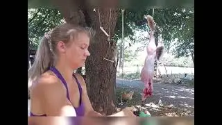Standard meat rabbit processing from start to finish.