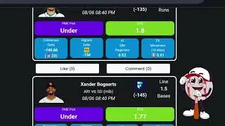 FREE FLIFF MLB PICKS FROM PROPS MADE EASY FOR 8/6/25