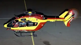 S&eacute;curit&eacute; Civile Dragon 67 Eurocopter EC145 F-ZBPQ / Landing, Startup and Take Off