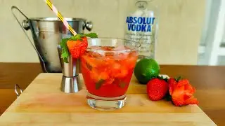 Caipiroska de morango