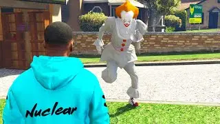 VeryNuclear Tries to Hit PENNYWISE and Fails 🤣 #shorts (GTA 5/GTA V)