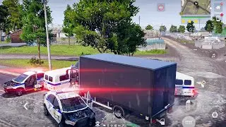 MADOUT2: The Ultimate Police Blockade! (Truck CRUSHES 5 Cops)
