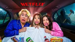 SURVIVING 24 Hours in my Spoiled Sister's Car