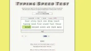 Typing Test - 78 WPM.