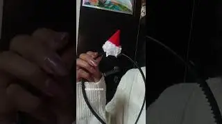 DIY santa earrings 😍🎅 #christmas #diy #hack #craft #trending