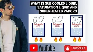 What is Sub cooled liquid, saturation liquid and superheated vapors || Three states of refrigerants