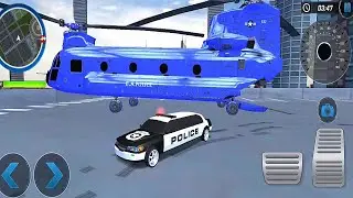US Police Multi Level Car Transporter Truck Games 2021 - Police Transporter Car Games 06- Gameplay