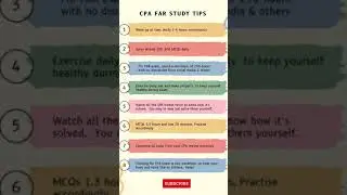 Beginner Guide- Study Tips CPA FAR exam #shorts #cpa #arizona #forstudents #unitedstates #india