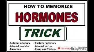 Trick to memorize hormones|| how to remember hormones