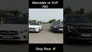 Mercedes vs XUV700 Drag Race ⚡ #shorts #mercedes #dragrace #xuv700