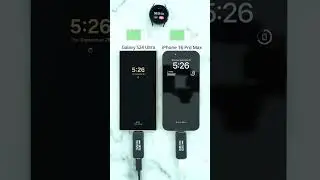 iPhone 16 pro max ⚡ vs Galaxy S24 Ultra Charging test#s24ultra #iphone16pro
