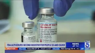 FDA authorities 2nd booster for people 50 and older