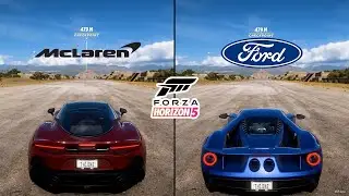 Forza Horizon 5 | McLaren GT 2020 vs. Ford GT 2017 Performance and Sound Comparison