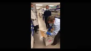 VIDEO: Baystate unboxing first shipment of COVID-19 vaccine