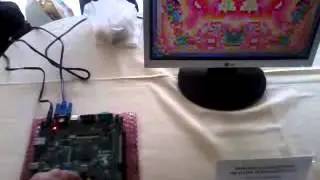 A digital kaleidoscope implemented on a Spartan-3AN FPGA