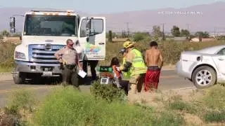 Two Vehicle Car Crash on Mariposa Road in Hesperia