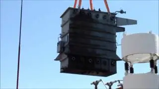 46 Ton transformer replaced at substation