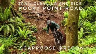 Rocky Point Mountain Bike Trails Scappoose Oregon - Lolo Racks trail clean up and mountain biking