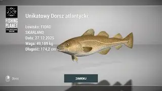 Fishing Planet Unique Atlantic Cod - SKARLAND FJORD NORWAY | Unikatowy Dorsz Atlantycki