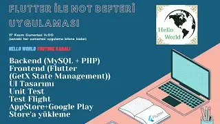 Flutter ile Not Defteri Uygulaması - Final Haftası