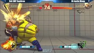 SSF4 AE2012 VxG EMP Santhrax vs EG Justin Wong - Winter Brawl 7 Tournament