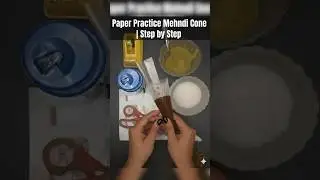 Paper Practice Mehndi Cone😱 | Step by Step Complete Process #shortvideo