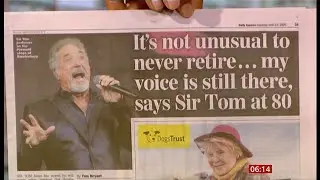 Tom Jones - no sign of retiring (Global) - BBC News - 13th June 2020