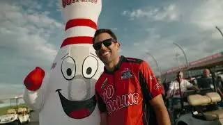 World's Longest Strike | Aric Almirola ft. Gobowling | BTS