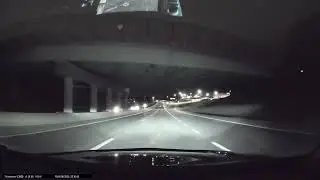 driver view MO Hwy. 141 south at night from MO Hwy. 364 to Carman Rd. in St. Louis Co., MO on 3/6/25