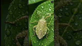 Unbelievable Camouflage! This Insect Looks Just Like a Leaf 🍃🪲