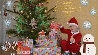 Распаковываем подарки от Санта Клауса,  Unpacking the gifts from Santa Claus