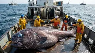 72 Hours at Sea Tracking Giant Halibut Worth a Fortune | Deep-Sea Fishing Documentary