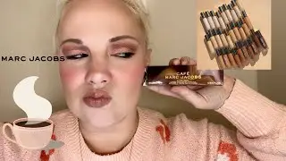 NEW Marc Jacobs Cafe Extra Shot Caffeine Concealer and Foundation Review and Wear Test