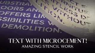 Stencil Magic! Creating Text with Microcement | Craftex