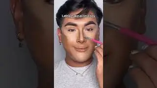 Latina makeup on a boy #shorts #latinamakeup