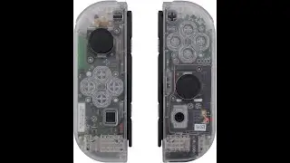 (Left) eXtremeRate Transparent Clear Joy-con Handheld Controller Housing