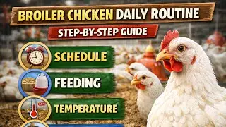 Broiler Chicken Daily Routine | Step-by-Step Guide for Beginners
