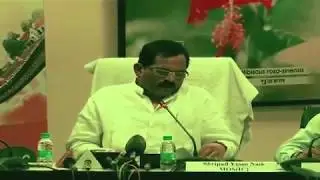 Shri Shripad Yesso Naik briefs media on International Day of Yoga Celebration 2017